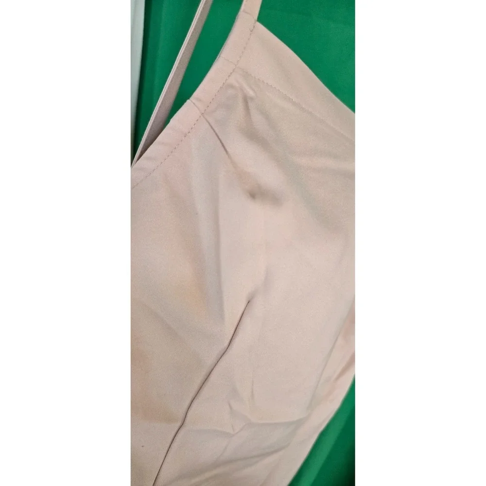 $39 EUC BY THE WAY sleeveless backless light beige stretch bodycon sexy dress XS